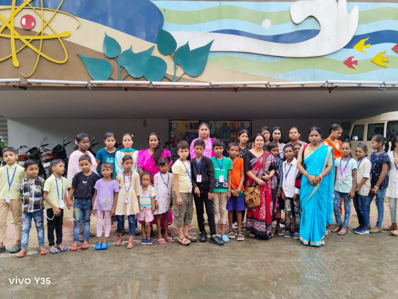 Children participating in an outdoor activity