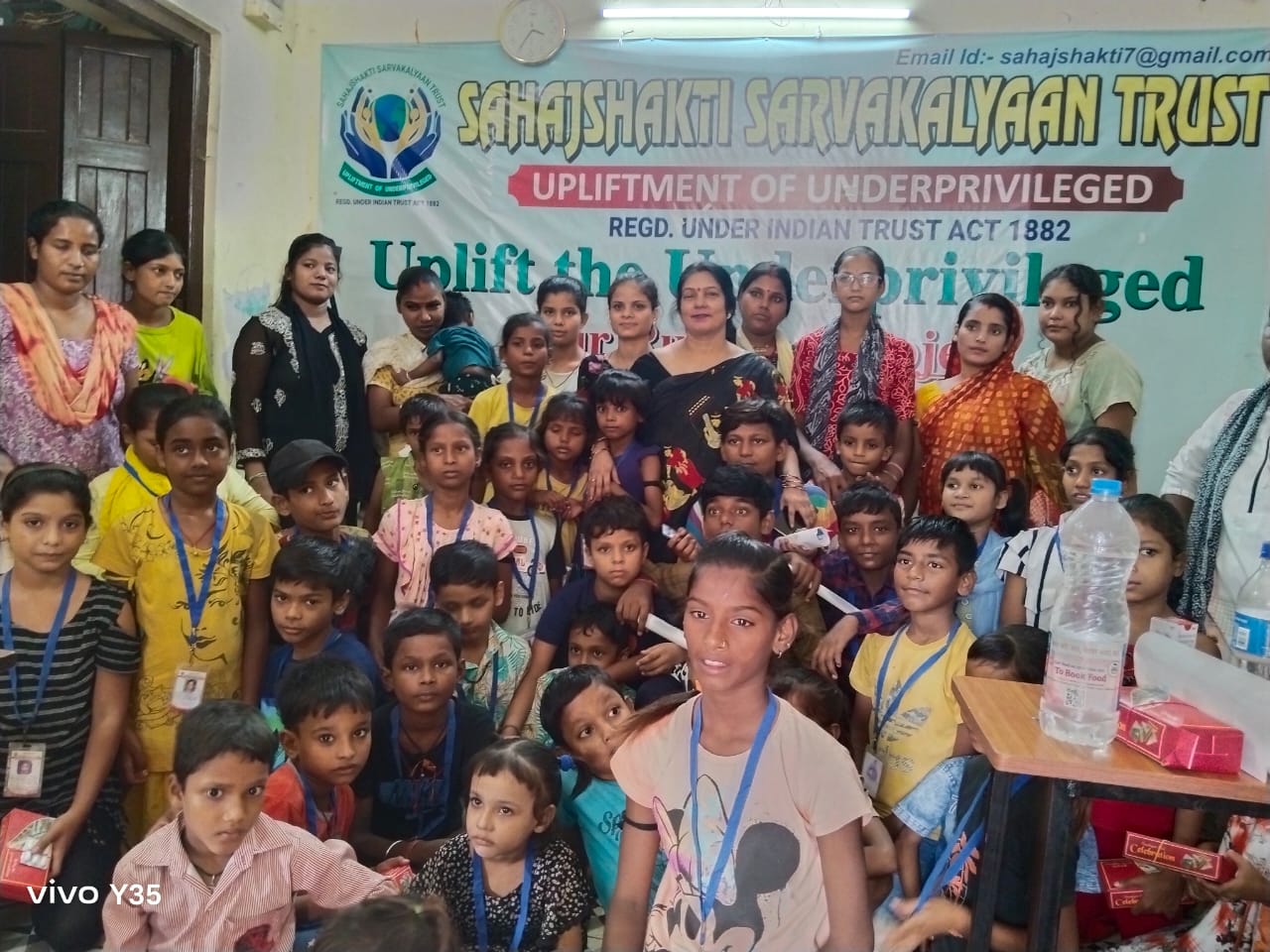Medical professional providing care at a health camp