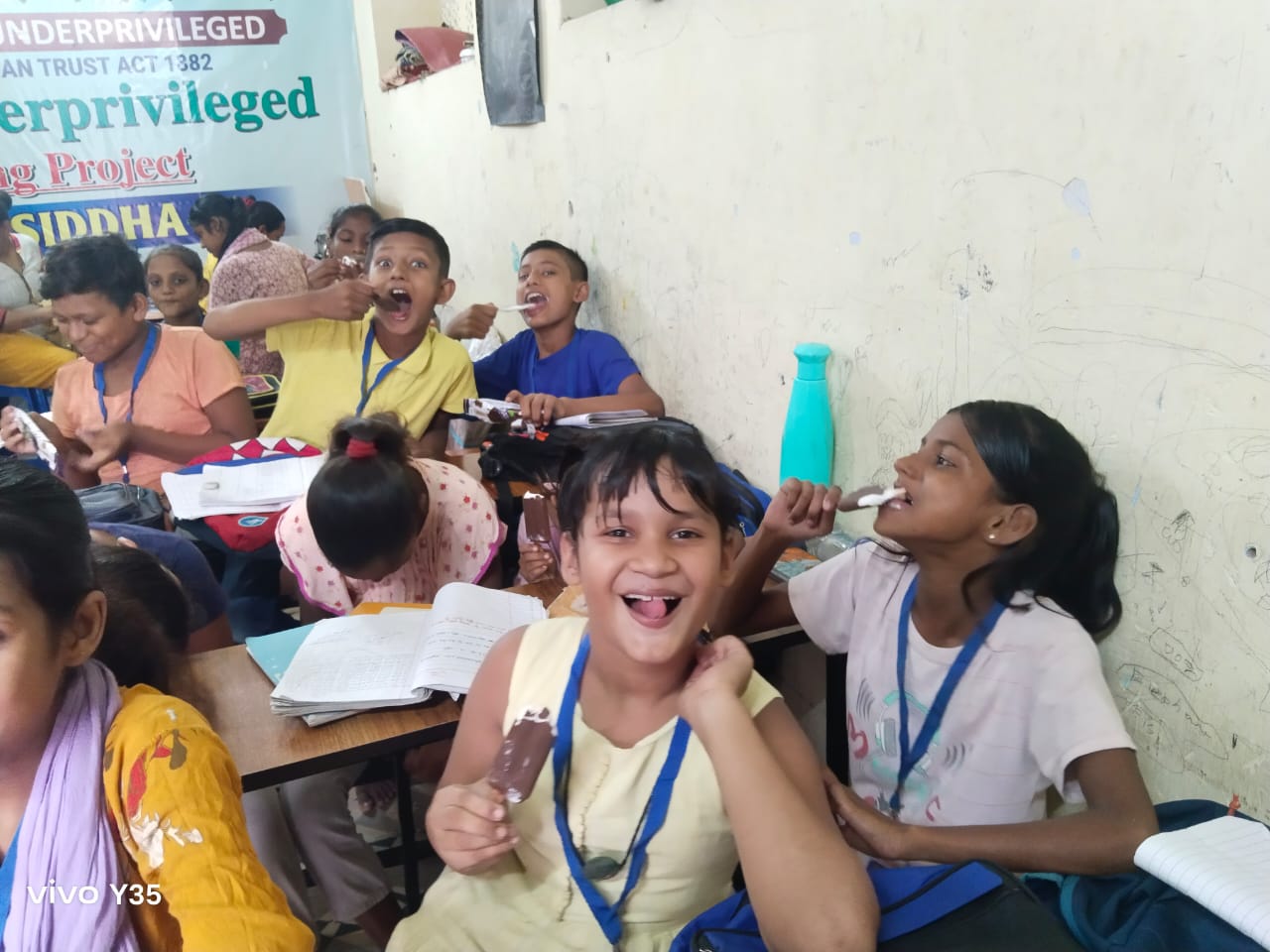 Community members participating in a development initiative