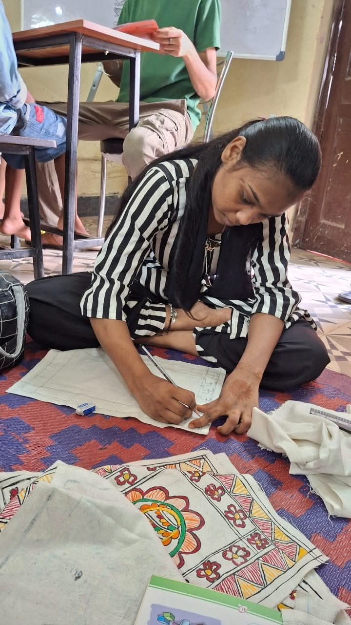 Detailed embroidery work